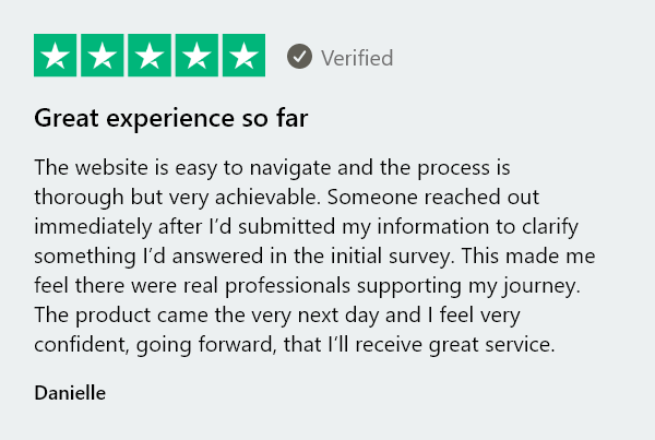 Image showing TrustPilot review